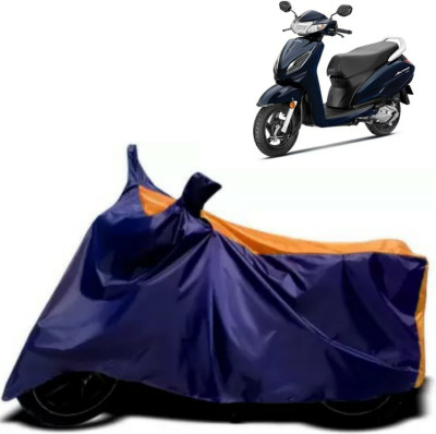 DeepShakshi AUTOMOTIVE Waterproof Two Wheeler Cover for Honda(Activa 125, Blue, Orange)