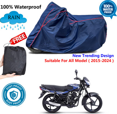 AUTOCAD Waterproof Two Wheeler Cover for Bajaj(CT110, Blue, Red)