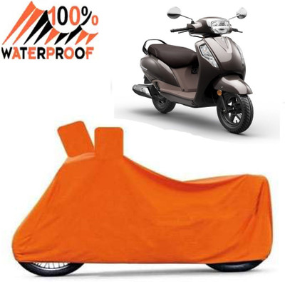 ROYAL AUTO MART Waterproof Two Wheeler Cover for Suzuki(Access 125, Orange)
