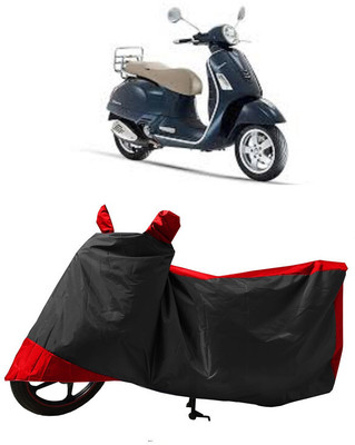 GROFATIK Two Wheeler Cover for Vespa(GTS 300 BS6, Red)