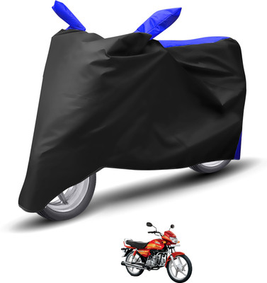 Caronix Waterproof Two Wheeler Cover for Hero(CD deluxe, Blue)