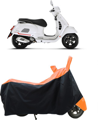 Coxtor Waterproof Two Wheeler Cover for Vespa(GTS Super 125, Orange)