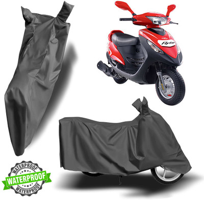 NG Auto Front Waterproof Two Wheeler Cover for Mahindra(Flyte, Grey)