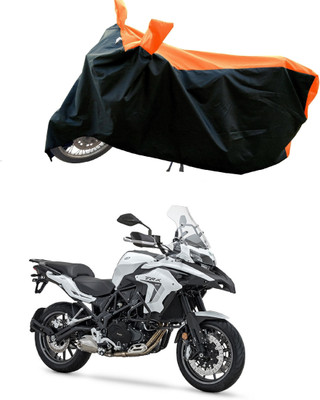 Mdstar Waterproof Two Wheeler Cover for Benelli(TRK 502, Orange)