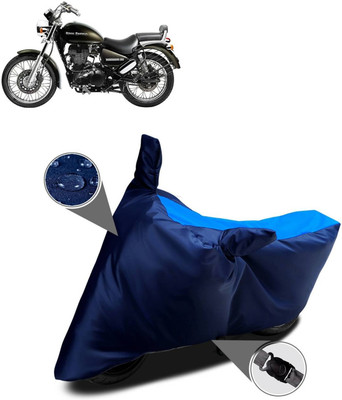 AutoGalaxy Waterproof Two Wheeler Cover for Royal Enfield(Thunderbird, Blue)