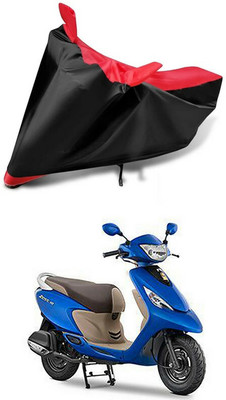 AutoGalaxy Waterproof Two Wheeler Cover for TVS(Scooty Zest, Red, Black)