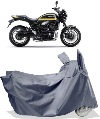 Amexride Two Wheeler Cover for Kawasaki(Z900 RS Cafe Racer BS6, Grey)