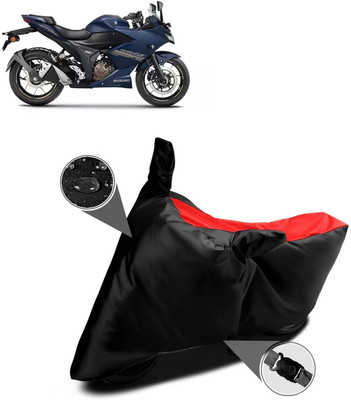AutoGalaxy Waterproof Two Wheeler Cover for Suzuki(Gixxer SF, Red)