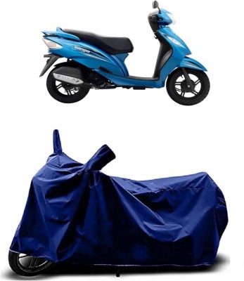 VESMEI Two Wheeler Cover for TVS(Wego BS6, Blue)