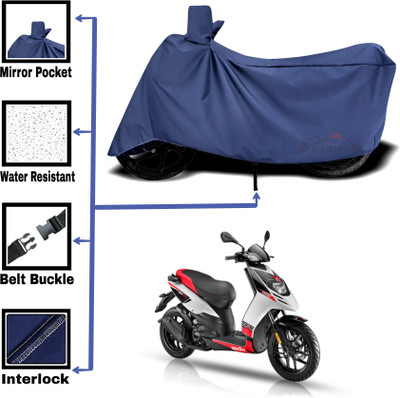 AASHTIK MART Two Wheeler Cover for Aprilia(SR 150, Blue)