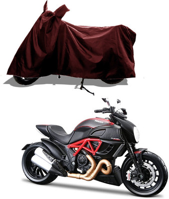 GROFATIK Two Wheeler Cover for Ducati(Diavel, Maroon)