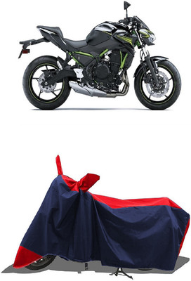 SUGASHRI Waterproof Two Wheeler Cover for Kawasaki(Z650 BS6, Red, Blue)