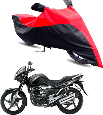 Motodreka Two Wheeler Cover for Suzuki(GS 150R, Red, Black)