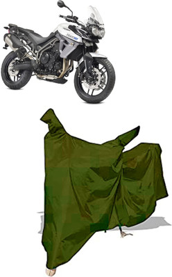 Amexride Two Wheeler Cover for Triumph(Tiger 800 XR, Maroon)