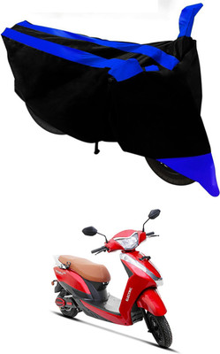 Mdstar Waterproof Two Wheeler Cover for Ampere(Magnus Pro, Blue, Black)