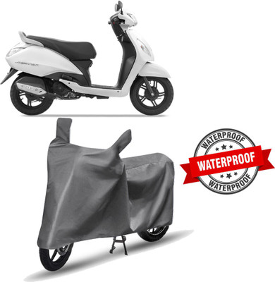 AutoRash Two Wheeler Cover for TVS(Jupiter, Grey)