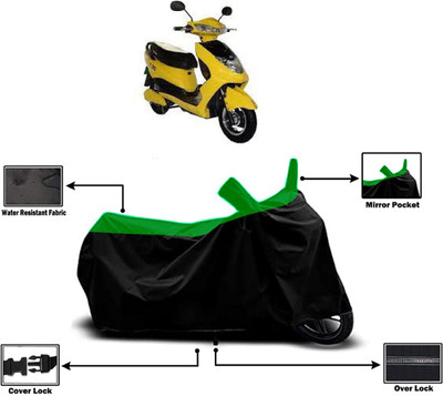 Amexride Two Wheeler Cover for Okinawa(R30 electric scooter, Green)