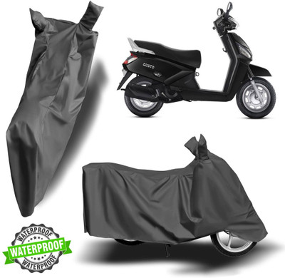 NG Auto Front Waterproof Two Wheeler Cover for Mahindra(Gusto, Grey)