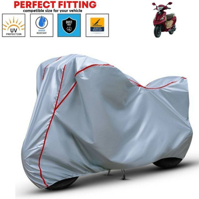 Starlink Waterproof Two Wheeler Cover for TVS(Scooty Zest, Silver, Red)