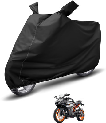 Auto Hub Waterproof Two Wheeler Cover for KTM(RC 390, Black)