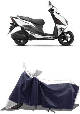 RAAMKM Two Wheeler Cover for Hero, Honda, Bajaj, TVS, Yamaha(Pulsar AS 150, White, Black)