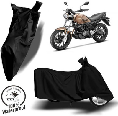 RAAMKM Waterproof Two Wheeler Cover for Hero, Honda, Royal Enfield, TVS(Electric AXLHE-20 BS6, Black)