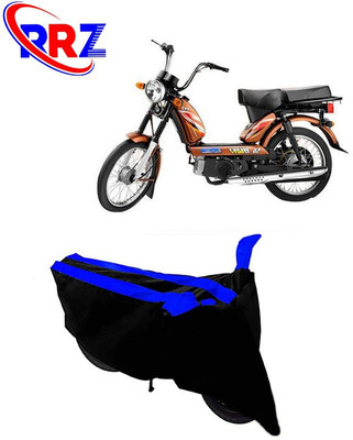 RRZ Waterproof Two Wheeler Cover for TVS(Heavy Duty Super XL, Black, Blue)