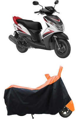 Coxtor Waterproof Two Wheeler Cover for Yamaha(Ray Z BS6, Orange)