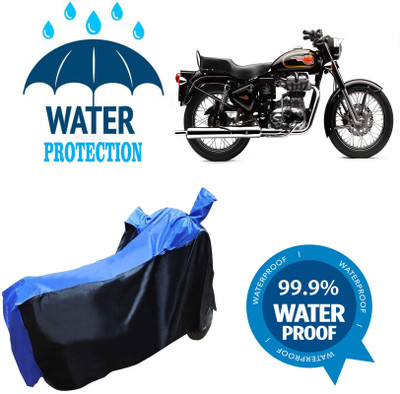 RTS COLLECTIONS Waterproof Two Wheeler Cover for Royal Enfield(Bullet 350 Twinspark, Multicolor)