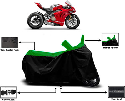 Amexride Two Wheeler Cover for Ducati(Panigale, Green)