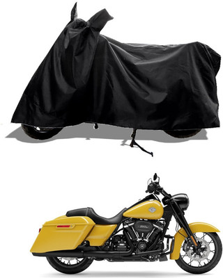 GROFATIK Two Wheeler Cover for Harley Davidson(Road King, Black)