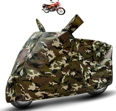 Auto Hub Waterproof Two Wheeler Cover for Hero(HF Deluxe, Brown)