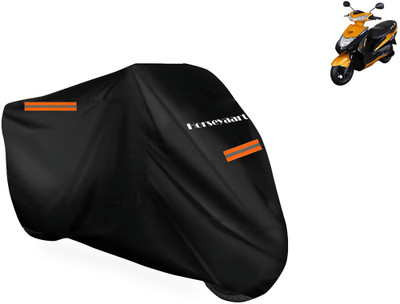 Horseyaart Waterproof Two Wheeler Cover for Ampere(REO BS6, Black)