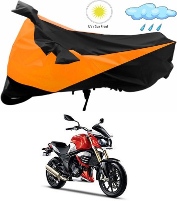 Genipap Two Wheeler Cover for Mahindra(MOJO XT 300, Orange, Black)