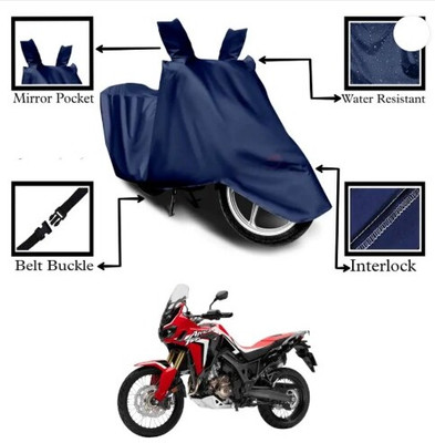 JVBRANGI Waterproof Two Wheeler Cover for Honda(Africa Twin, Blue)