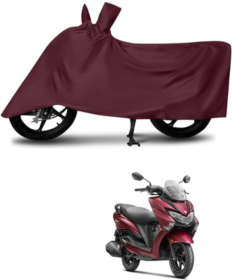 KEDIT Two Wheeler Cover for Suzuki(Burgman Street, Maroon)