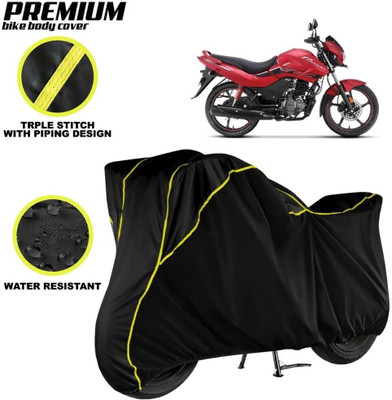 kerwa Waterproof Two Wheeler Cover for Hero(Passion Xpro, Black, Yellow)