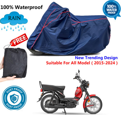 AUTOCAD Waterproof Two Wheeler Cover for TVS(XL 100 Comfort, Blue, Red)