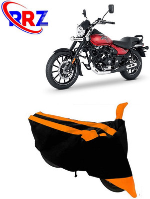 Mdstar Waterproof Two Wheeler Cover for Bajaj(Avenger 160 Street, Black, Orange)