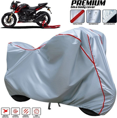 xodi Waterproof Two Wheeler Cover for TVS(Apache RTR 180, Silver, Red, Multicolor)