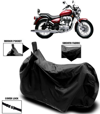 MMSSTAR Waterproof Two Wheeler Cover for Royal Enfield(Twin spark, Black)