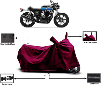 Amexride Two Wheeler Cover for Royal Enfield(Continental GT 650, Maroon)