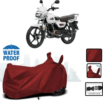 WMIZEXA Waterproof Two Wheeler Cover for TVS(Maroon)