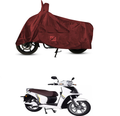 EGAL Waterproof Two Wheeler Cover for Bgauss(BS6, Maroon)
