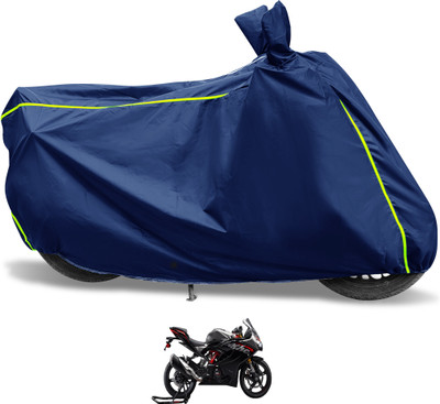 Euro Care Waterproof Two Wheeler Cover for TVS(Apache RR 310, Blue)