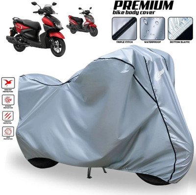 AutoGalaxy Waterproof Two Wheeler Cover for Yamaha(RayZR 125, Silver, Black)