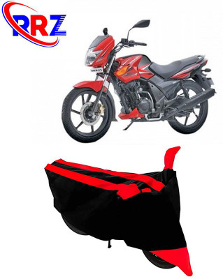 RRZ Waterproof Two Wheeler Cover for TVS(Flame DS 125, Black, Red)