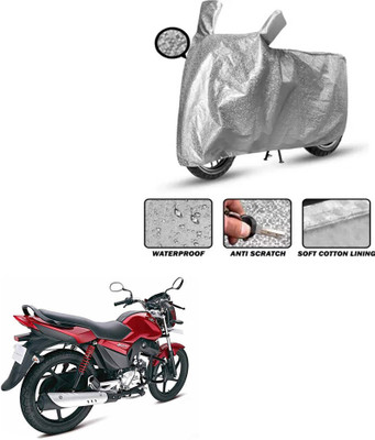FKOK Waterproof Two Wheeler Cover for Mahindra(Stallio, Silver)