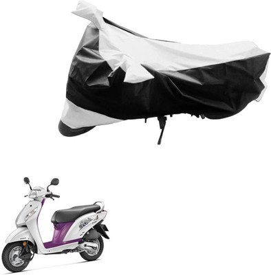 MWBB Waterproof Two Wheeler Cover for Honda(Activa i, Black, Silver)