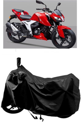 AutoKick Two Wheeler Cover for TVS(Apache RTR 310, Black)